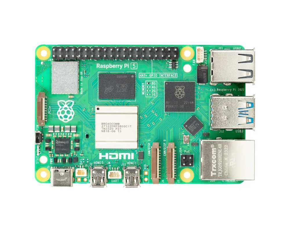 Комплект Raspberry Pi 5 4GB 8GB Metal case