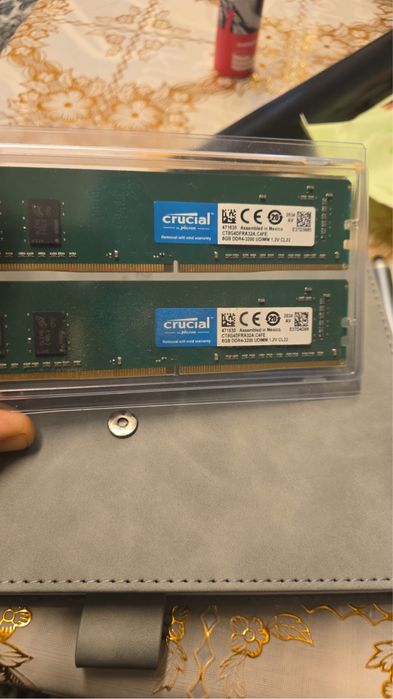 Set 16GB RAM (2x8GB) Crucial DDR4 3200MHz CL22 – Ca noi, testate!