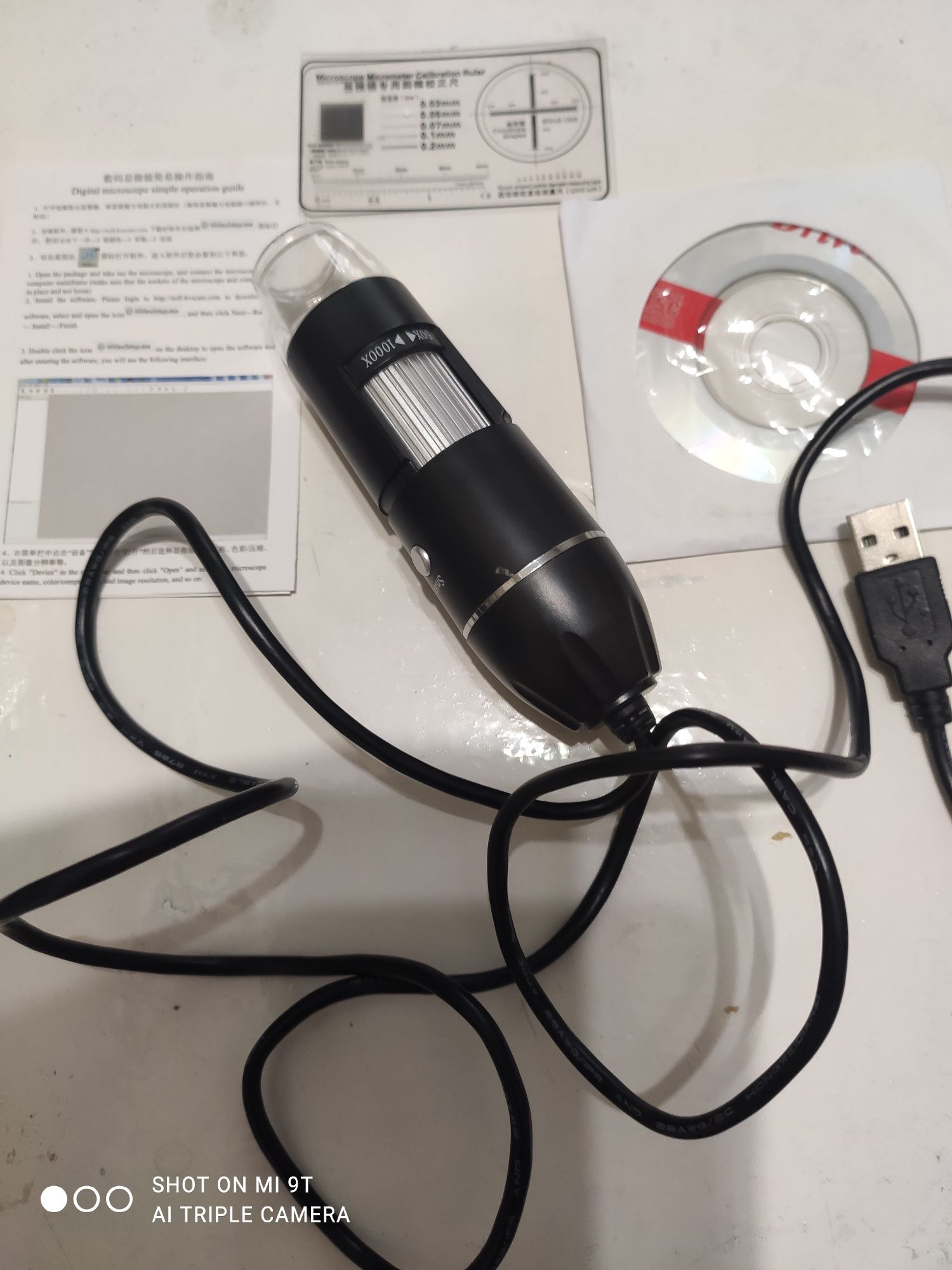 USB цифровой микроскоп 1000X