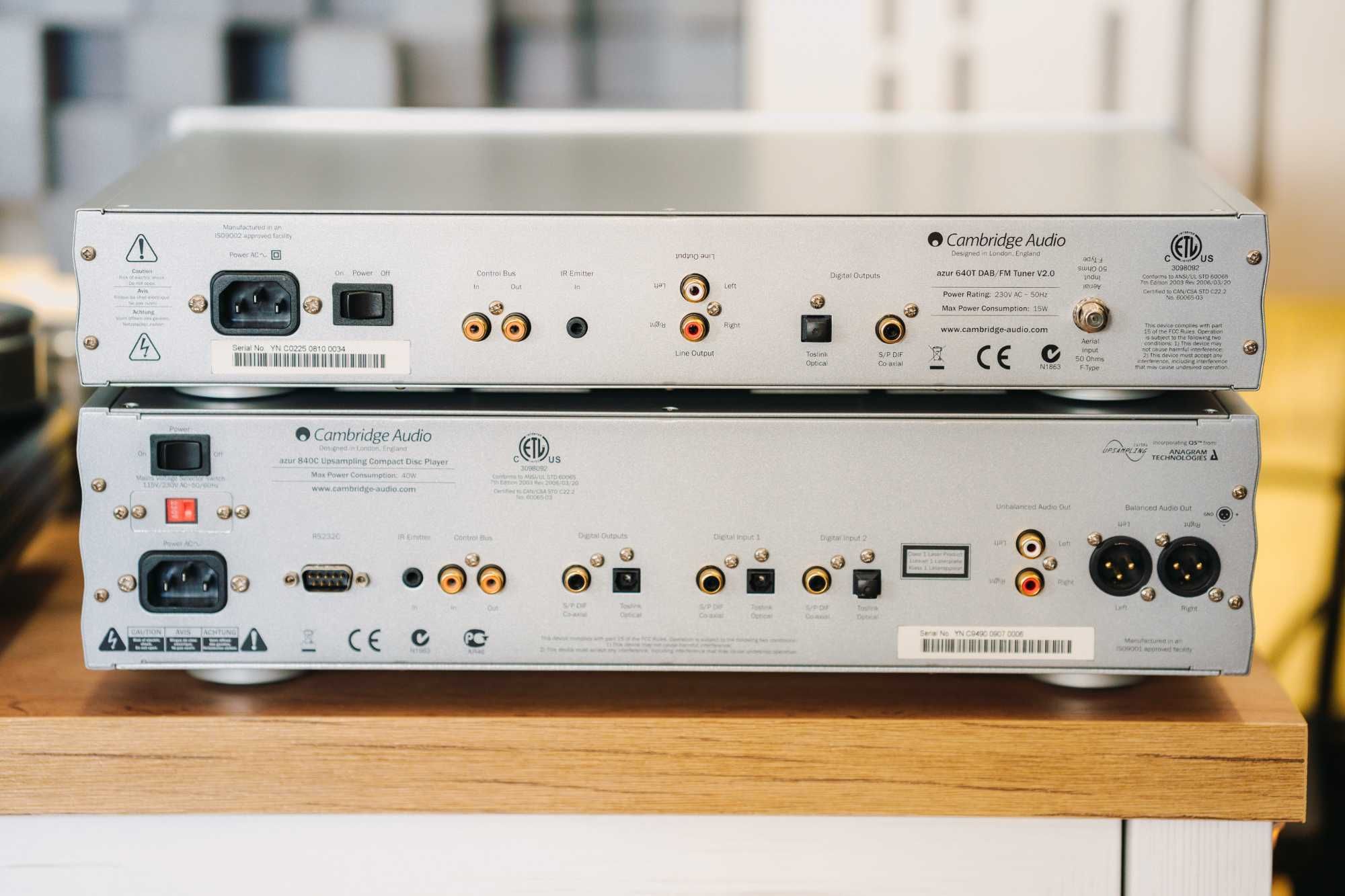 Cambridge Audio 840C + 640T – CD плейър/2хDAC/XLR и DAB/FM тунер