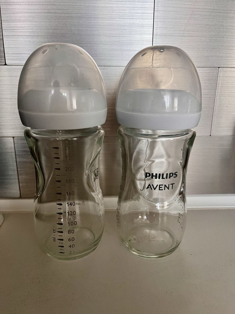 2 бр. Avent Natural Response Стъклено шише
