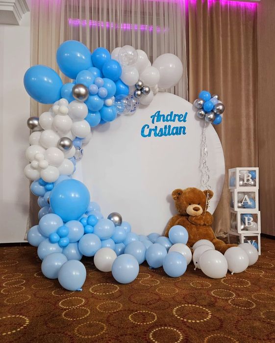 Arcada baloane / aranjament cristelniță/cifre volumetrice