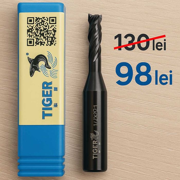 Freză compresie debitare pal, mdf, lemn. TIGER T011 – 6mm x 22mm