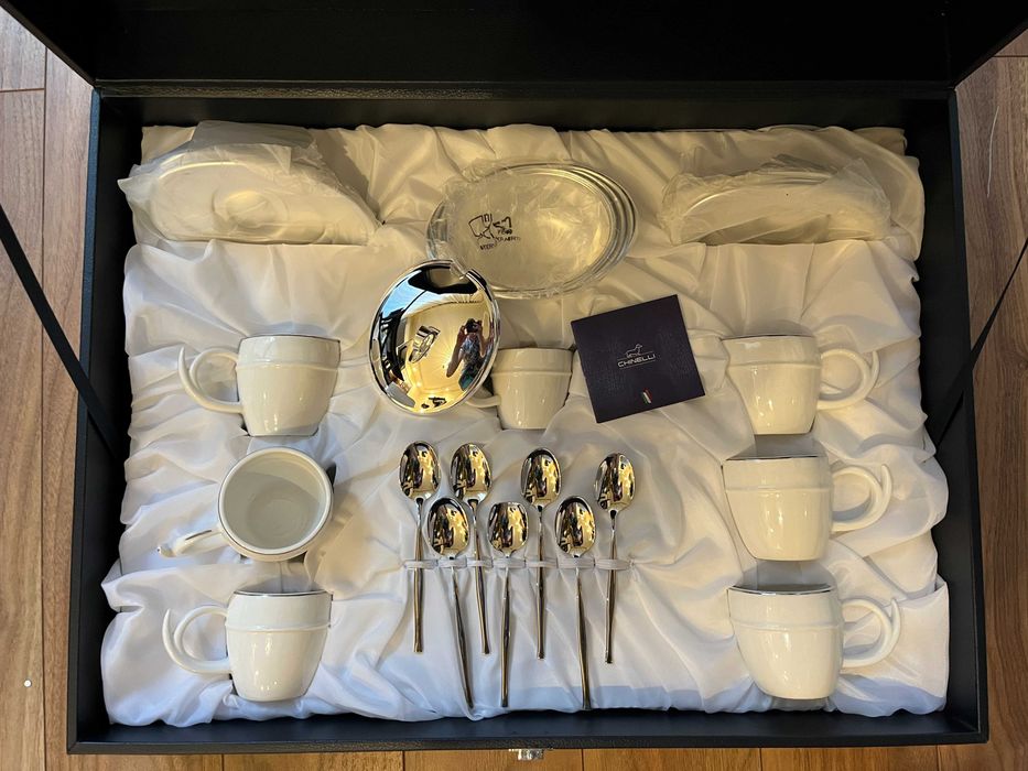 Set espresso din portelan italienesc -  Lux by Chinelli Italy