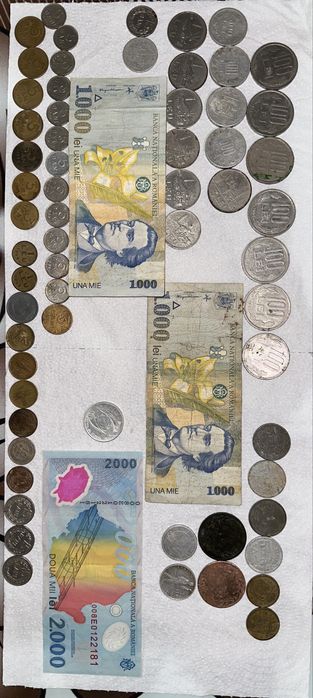 Colecție monede și bancnote vechi România