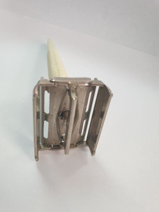 Aparat ras Gillette vintage made in England metal si maner plastic alb