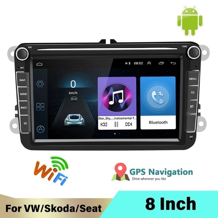 Navigatie Android Pasat Golf Waze WiFi GPS