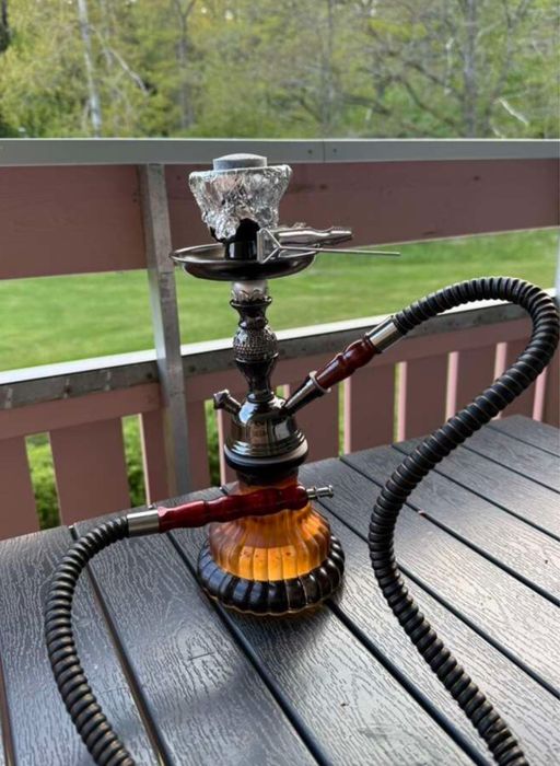 Narghilea araba cu un singur tub ,furtun si teava premium