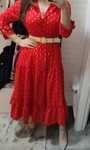 Rochie roșie lunga Queens