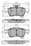 set placute frana frana disc ford transit connect microbus 2002-2023