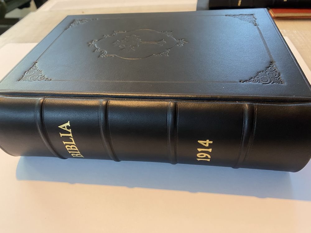 Biblia 1914 / Legatura piele naturala