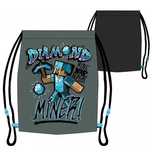 Sac sport Minecraft "Diamond", nou, gri, dimensinue 37 cm
