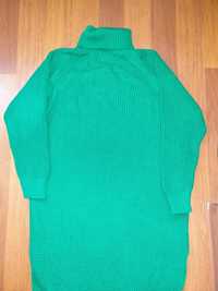 Vand pulover lung verde one size