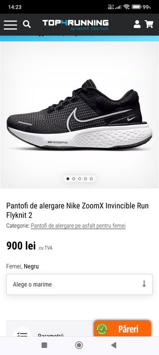 Nike pt alergare Nr44 28cm
