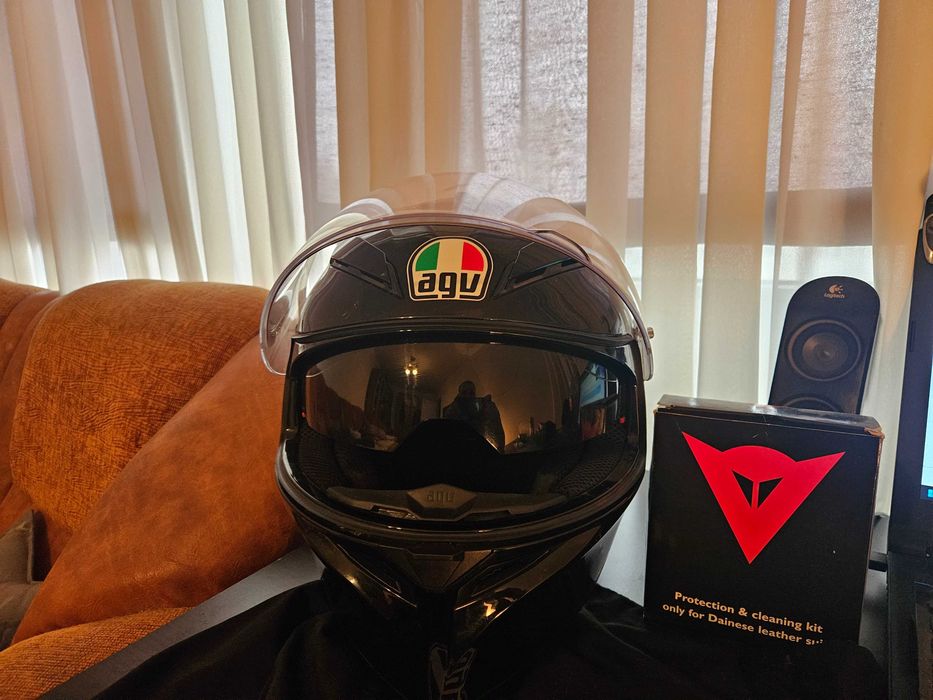 Agv k1  gloss black  L  saculet pinlock