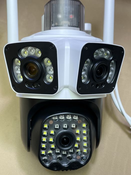 Тройна камера wifi LYLU 12 mpx последен модел 2025 сирена camera