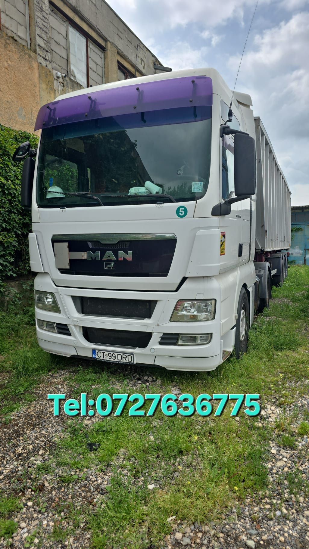 Ansamblu cereale MAN TGX și semiremorcă GT BENALU