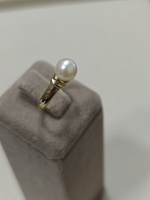 Inel cu perla aur 18k 3.40gr (r)