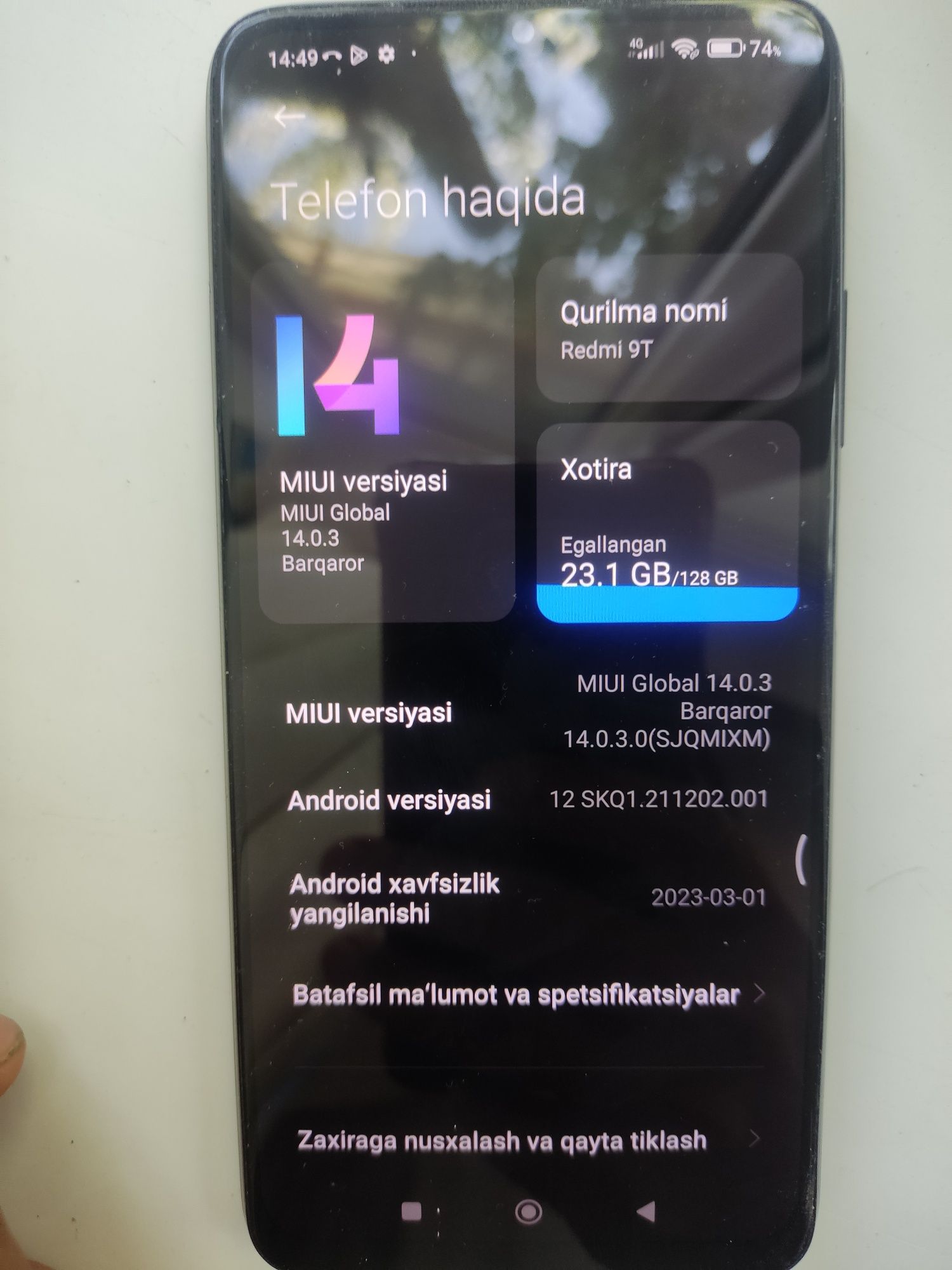 Redmi 9t 6/128  iphone telefon Samsung