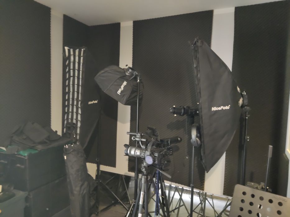 Set stripbox.beauty dish.umbrele foto