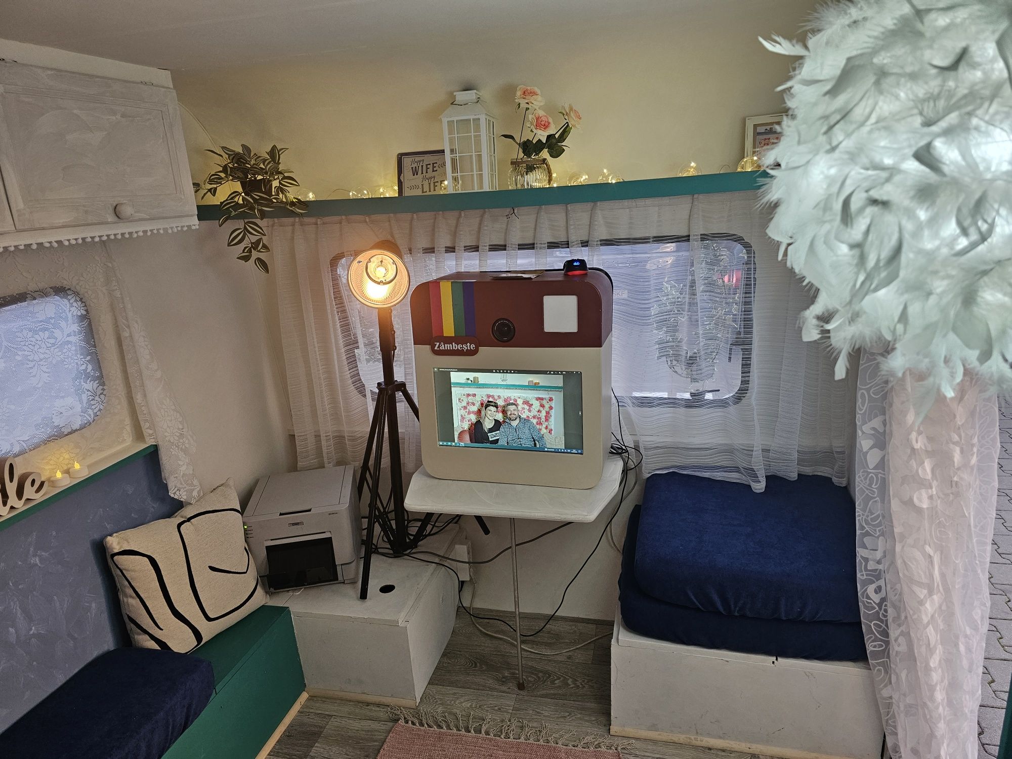 Photobooth Camper Mirrorbooth Video 360 Audio Guestbook Cabina foto