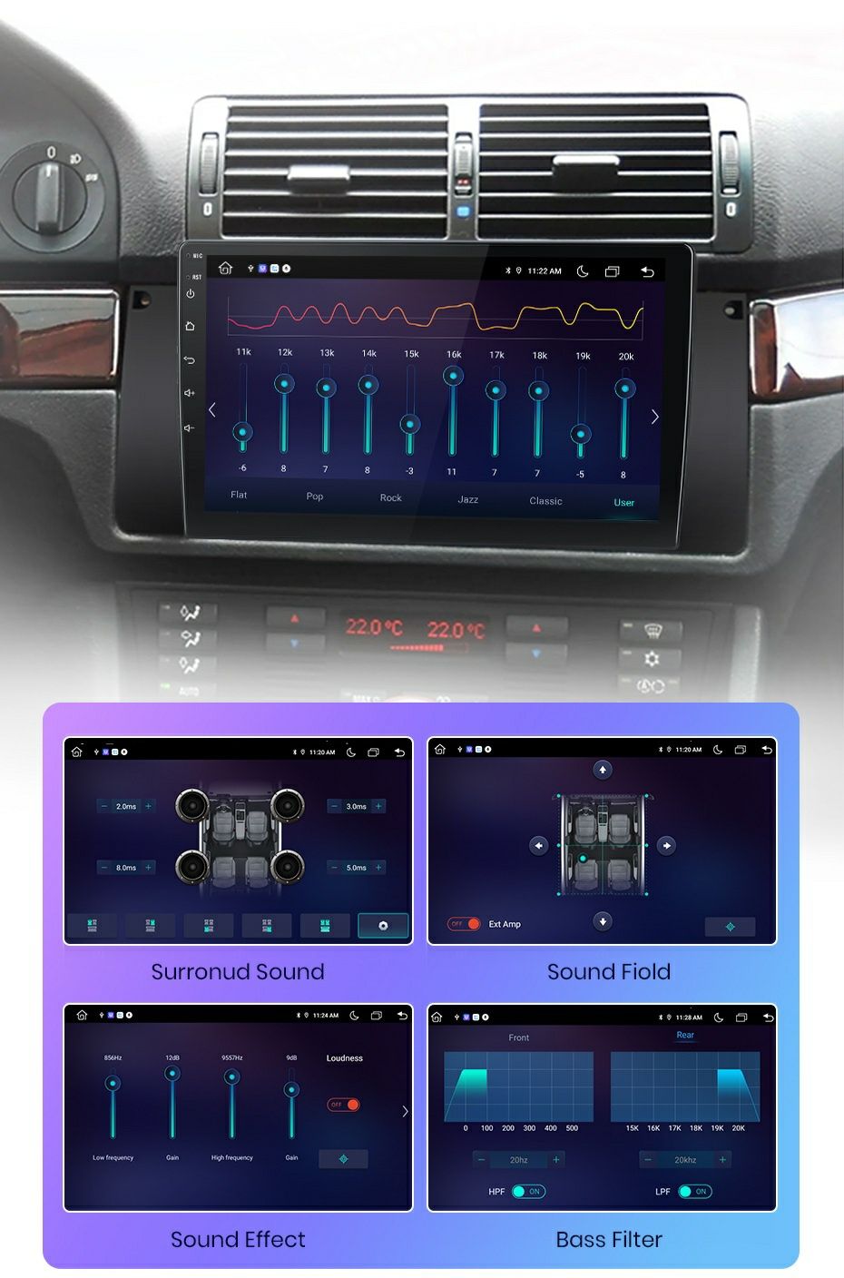 Navigatie Android dedicata BMW E39/E53/X5 (1996-2007)