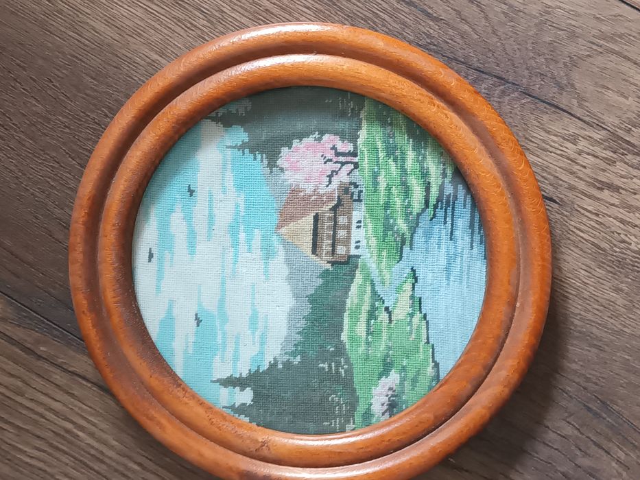 Vănd goblen cu ramă de lemn