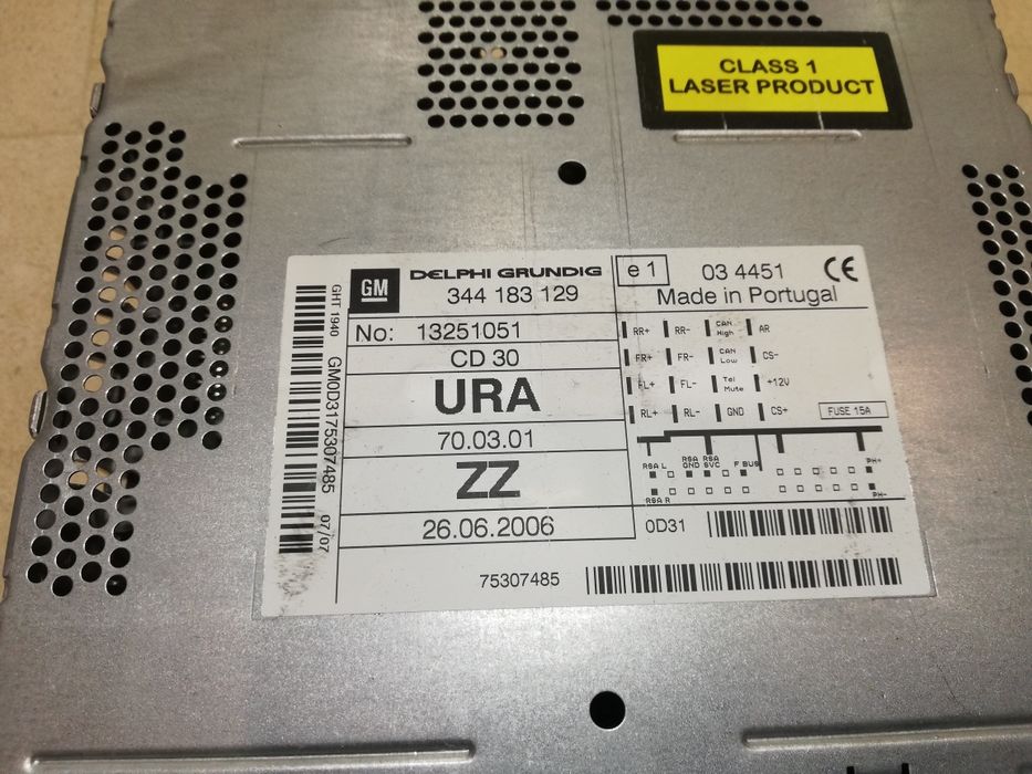 Оригинално радио и CD за Опел Астра H