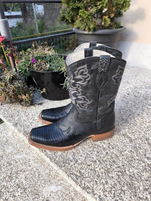 Ciucate Mexicane JB Dillon din piele naturala marime 46 wide nefolosit