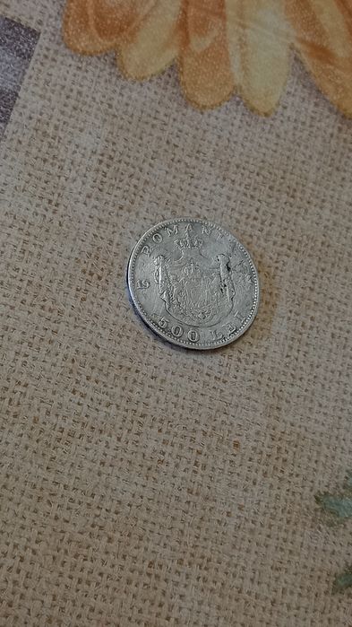 Vand moneda veche ieșită din circulatie, de 500 lei 1944 argint
