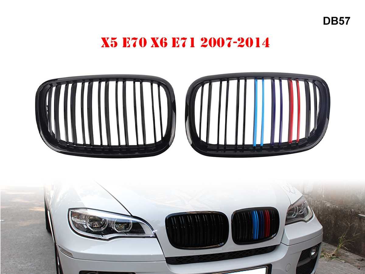 Grila Dubla Grilaj Negru Lucios M Sport
 BMW X5 X6 E70 E71 Tuning