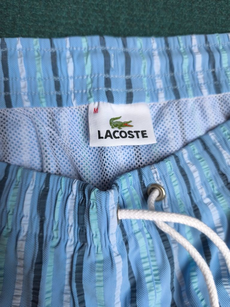 Lacoste 90-те Винтидж шорти за плуване Раирани 7 Спортно облекло Hype