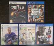 Продавам сет от 5 игри за PS5 и PS4