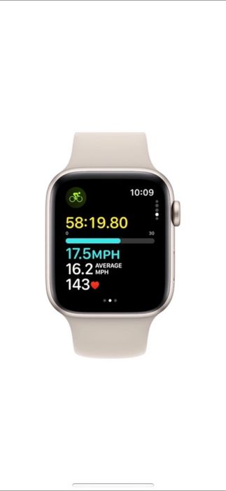 Apple watch SE(2023), GPS, Carcasa Starlight Aluminium 44mm, S/M