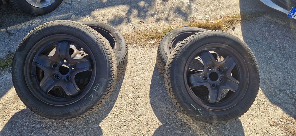 Jante structurate ,cauciucuri continental 2023 205.55 16 iarna 7mm