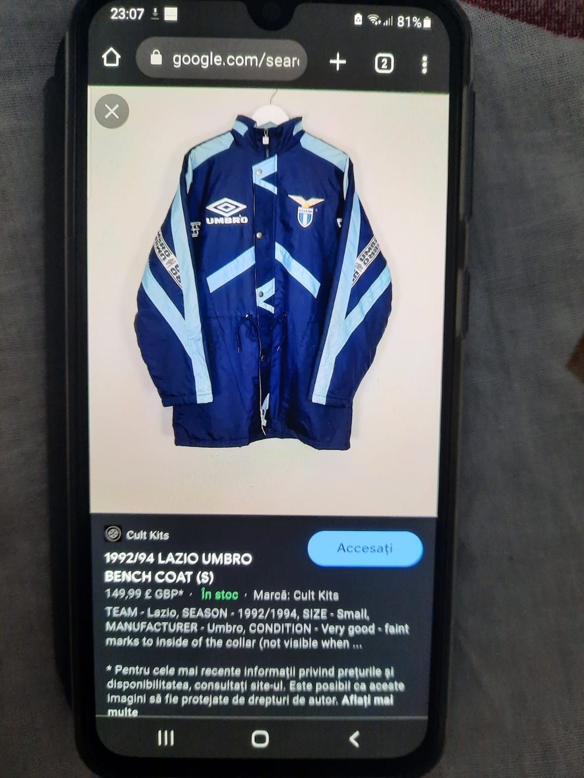 Geaca Umbro Lazio