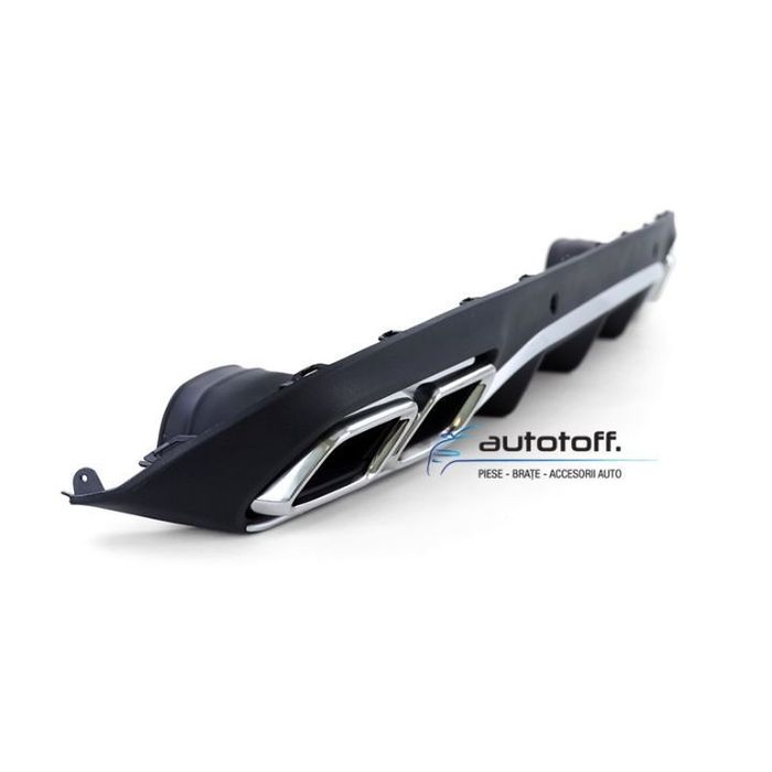 Difuzor bara spate Mercedes C205 Coupe A205 Cabrio C-Class (15-18) Chrome C63 AMG