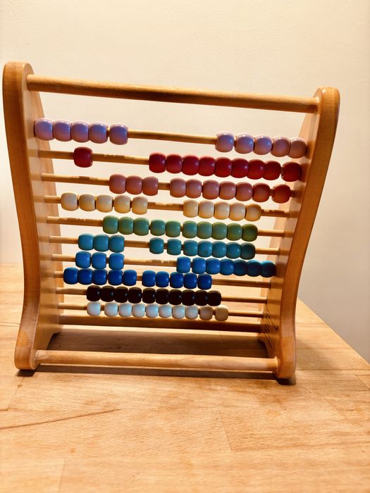 Numaratoare multicolora din lemn Mothercare