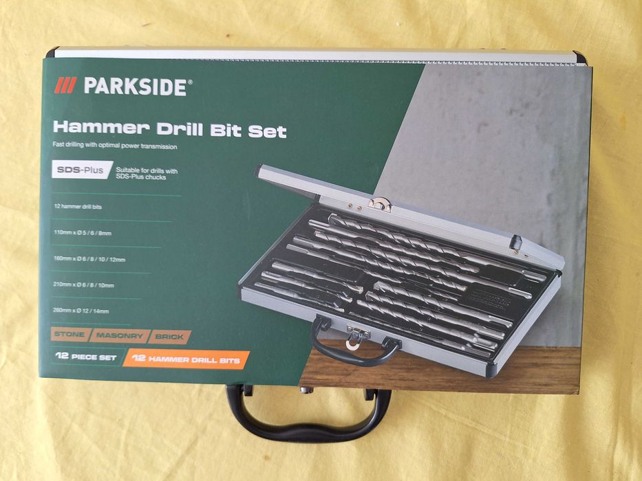 Trusa set burghie pentru ciocan rotopercutor SDS, buc = 12