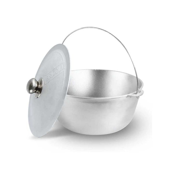 Ceaun Aluminiu cu capac 6L + Pirostrie + Lingura