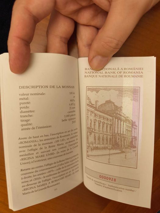Moneda aur BNR : 135 de ani de la naşterea Reginei Maria