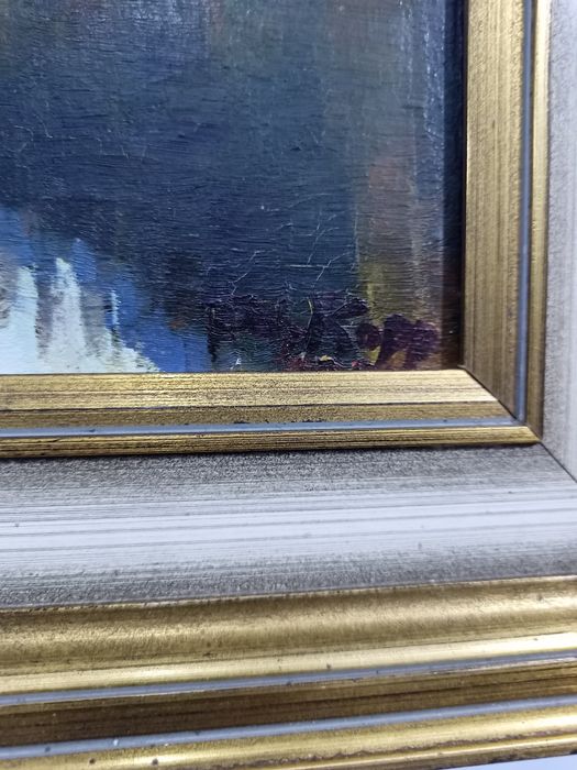 Картина Алпийско Езеро Масло върху платно