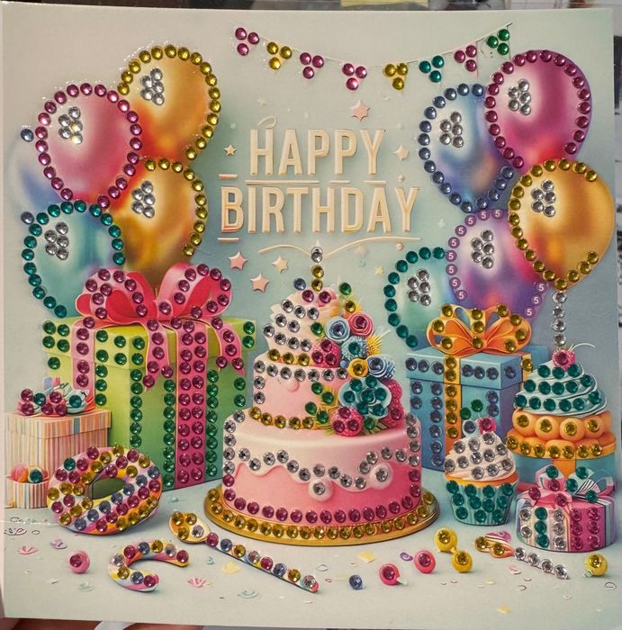 Картички за Коледа,рождени дни и други с диамантени мъниста