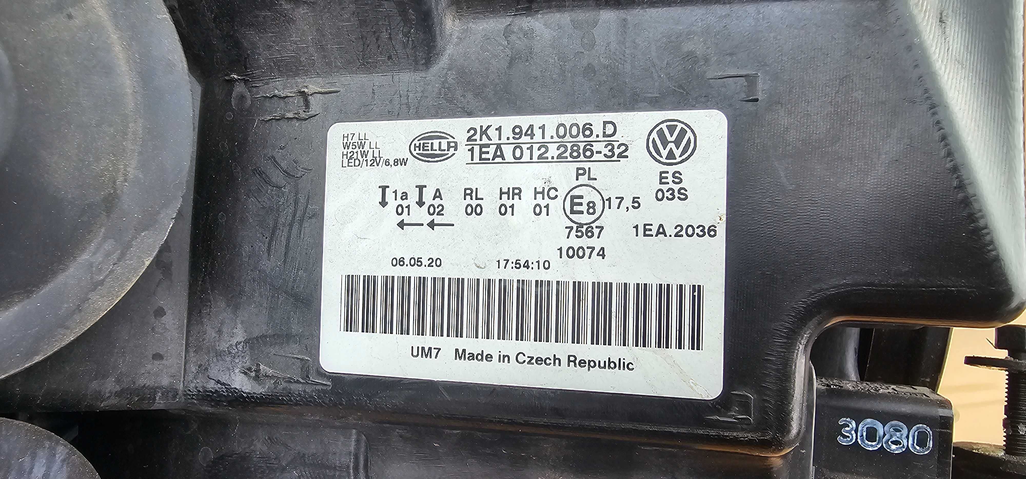 Far dreapta Vw Caddy 2K 2016 2017 / 2018 2019