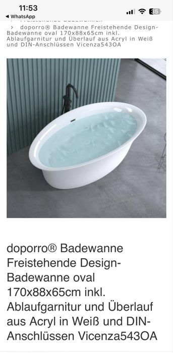 Cada de baie Doporro