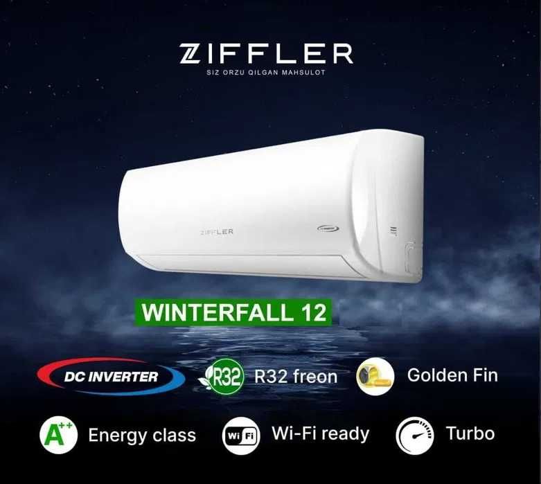 Кондиционер ZIFFLER WINTERFALL 12 inverter/Акция/Гарантия/Доставка