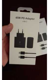 set incarcator 45w superfast charge Samsung adaptor + cablu incarcare