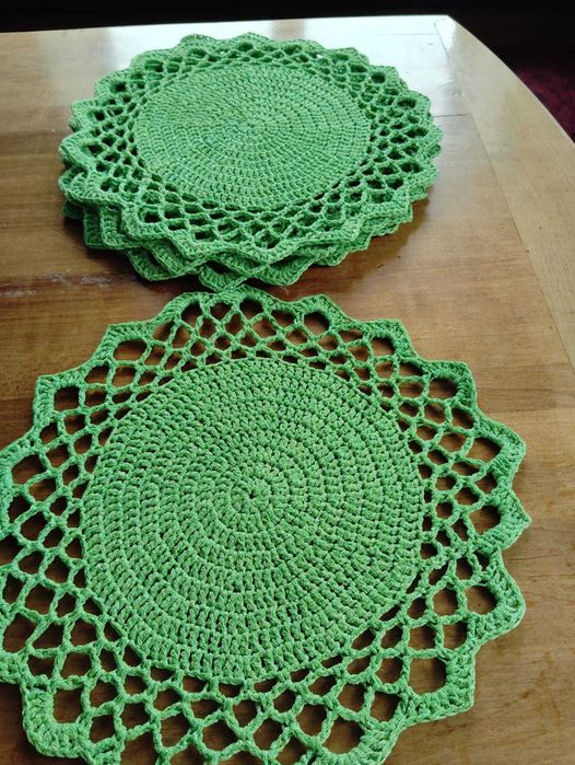 Suport farfurie croșetat handmade