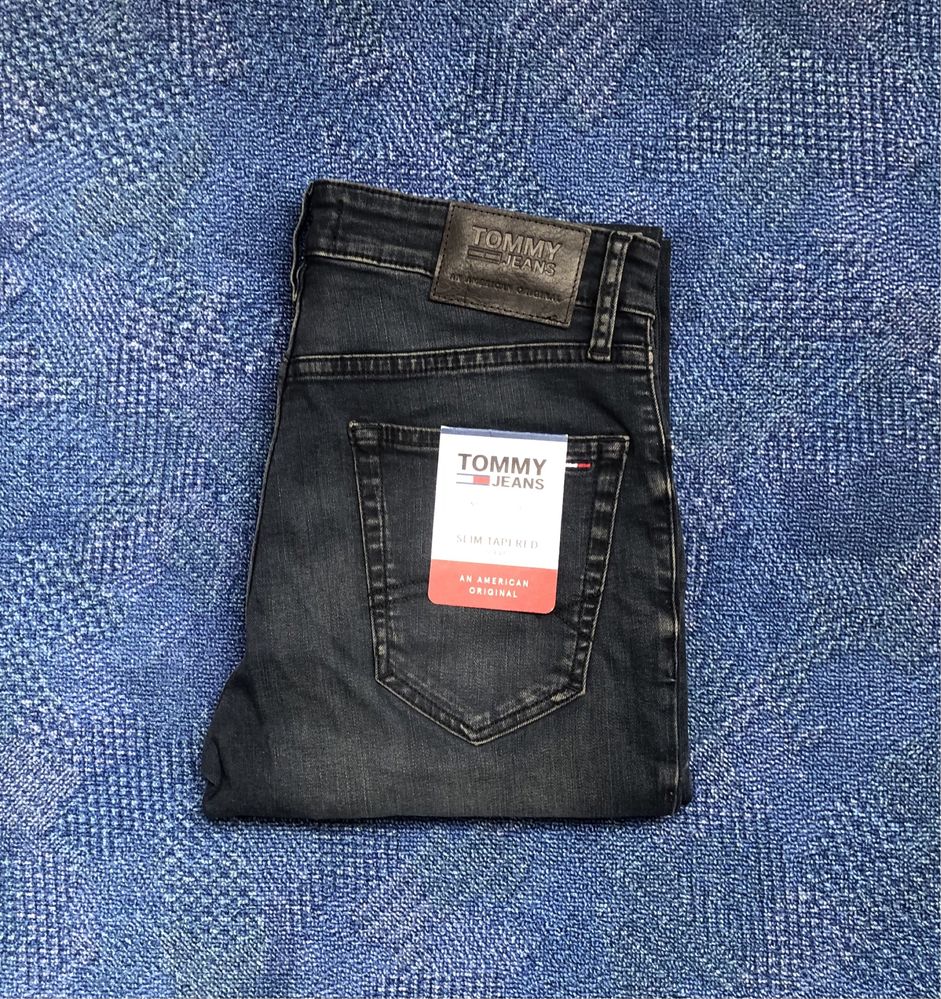 НОВИ Tommy Hilfiger Steve Slim Tapered Jeans ОРИГИНАЛНИ мъжки дънки 30