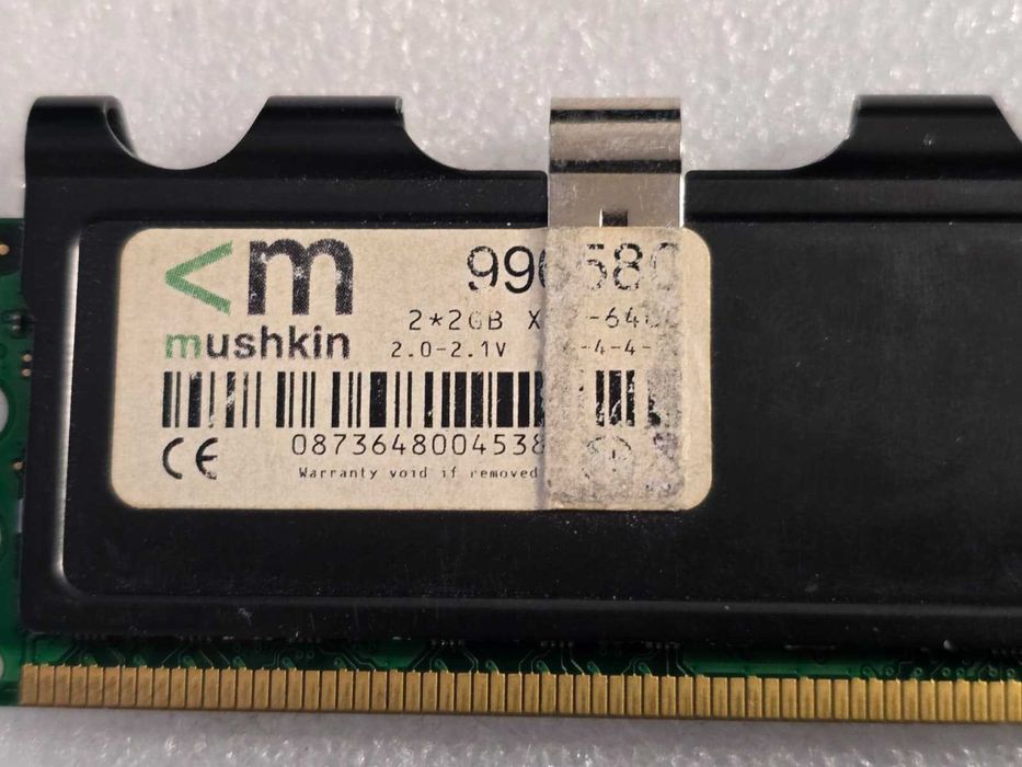 Kit memorie RAM desktop Mushkin 4GB (2x2GB) DDR2 800MHz 996580